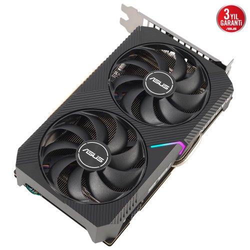 Asus Dual Radeon RX 6500 XT OC DUAL-RX6500XT-O4G 4GB GDDR6 64Bit DX12 Gaming (Oyuncu) Ekran Kartı