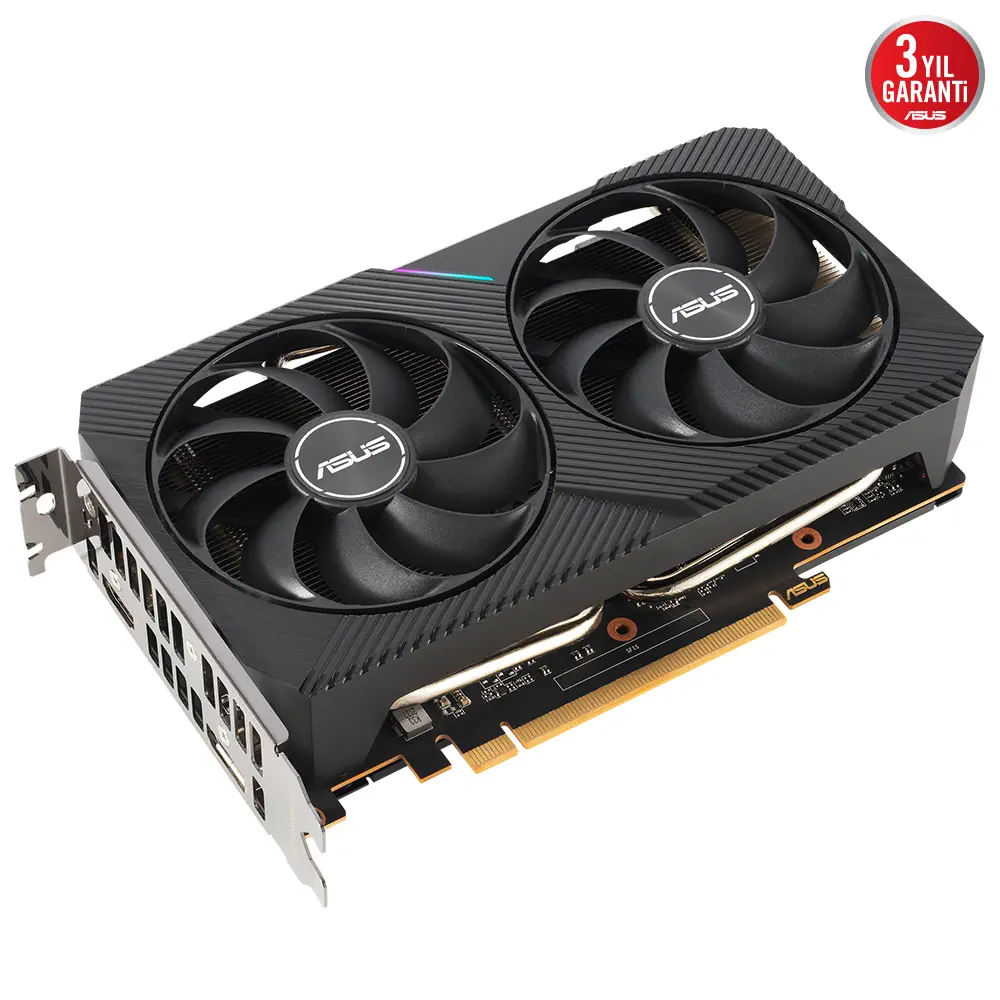 ASUS Dual Radeon RX 6500 XT OC DUAL-RX6500XT-O4G 4GB GDDR6 64Bit DX12 Gaming (Oyuncu) Ekran Kartı