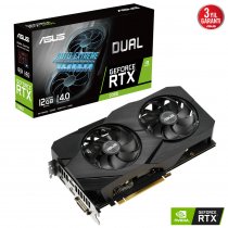 Asus Dual GeForce RTX 2060 EVO DUAL-RTX2060-12G-EVO 12GB GDDR6 192Bit DX12 Gaming (Oyuncu) Ekran Kartı