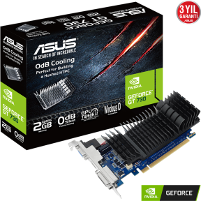 ASUS GeForce GT 730 GT730-SL-2GD5-BRK 2GB GDDR5 64Bit DX11 Ekran Kartı