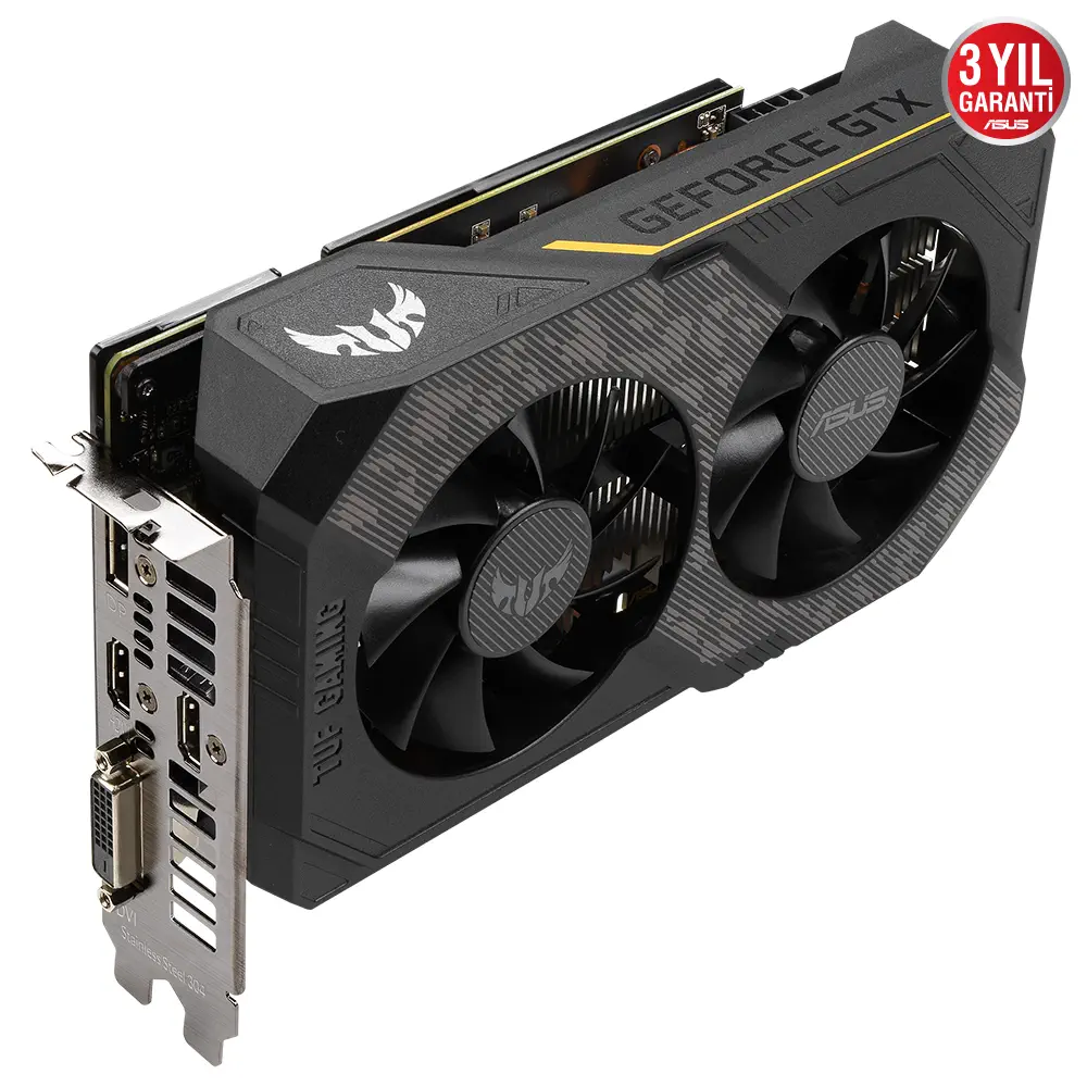 ASUS TUF Gaming GeForce GTX 1660 Ti EVO Top Edition TUF-GTX1660TI-T6G-EVO-GAMING 6GB GDDR6 192Bit DX12 Gaming Ekran Kartı