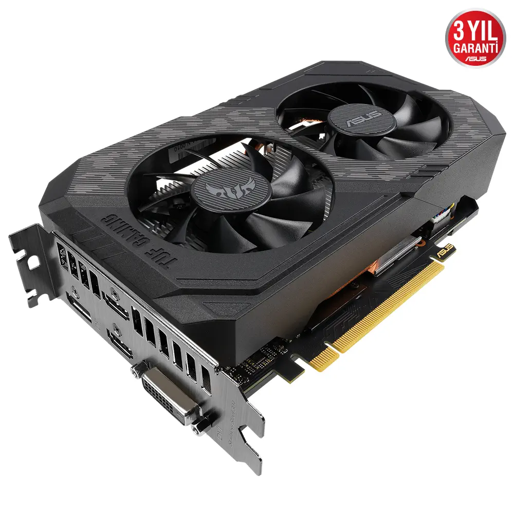 ASUS TUF Gaming GeForce GTX 1660 Ti EVO Top Edition TUF-GTX1660TI-T6G-EVO-GAMING 6GB GDDR6 192Bit DX12 Gaming Ekran Kartı