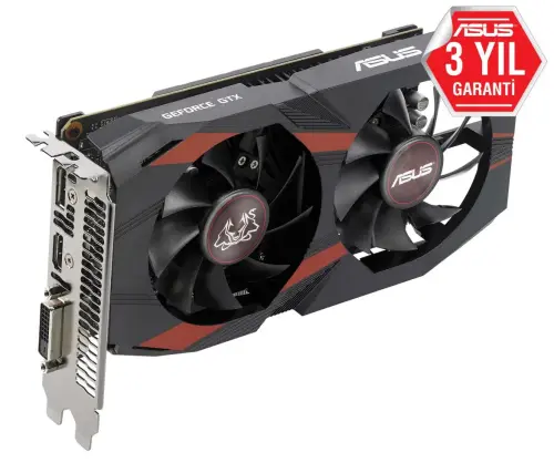 Asus Cerberus GeForce GTX 1050 Ti OC CERBERUS-GTX1050TI-O4G 4GB GDDR5 128Bit DX12 Gaming (Oyuncu) Ekran Kartı