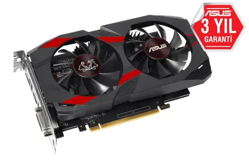 ASUS Cerberus GeForce GTX 1050 Ti OC CERBERUS-GTX1050TI-O4G 4GB GDDR5 128Bit DX12 Gaming (Oyuncu) Ekran Kartı