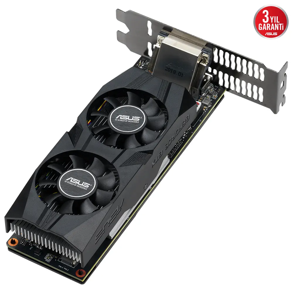 Asus GeForce GTX 1650 Low Profile GTX1650-4G-LP-BRK 4GB GDDR5 128Bit DX12 Gaming (Oyuncu) Ekran Kartı
