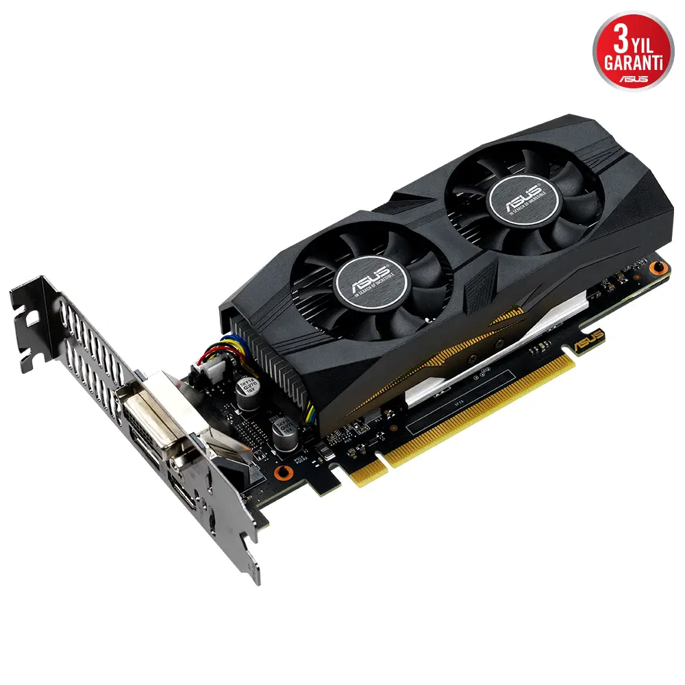 Asus GeForce GTX 1650 Low Profile GTX1650-4G-LP-BRK 4GB GDDR5 128Bit DX12 Gaming (Oyuncu) Ekran Kartı