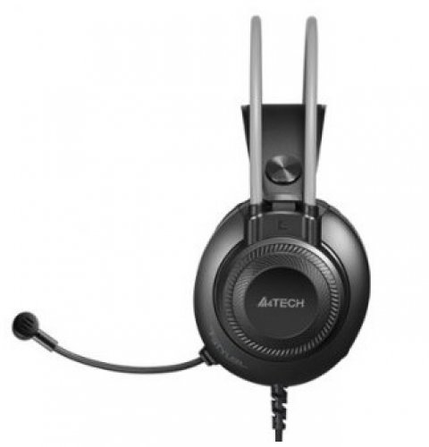 A4-Tech FH-200U Siyah Gri Mikrofonlu USB Girişli Kablolu Konferans Kulaklığı