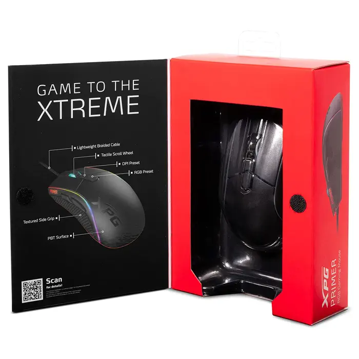 XPG Primer 12000DPI 7 Tuş RGB Optik Kablolu Gaming (Oyuncu) Mouse
