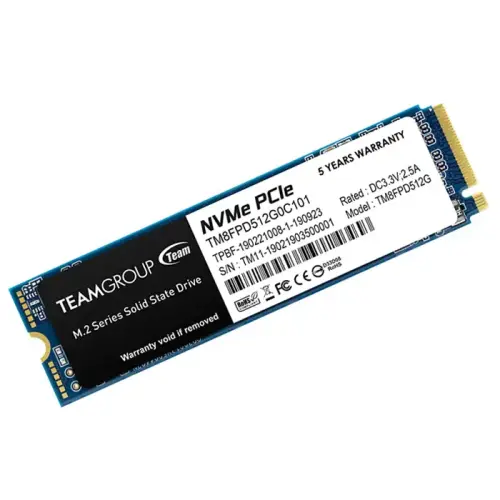 Team MP33 Pro TM8FPD512G0C101 512GB 2100/1700MB/s NVMe PCIe M.2 SSD Disk (Bulk)
