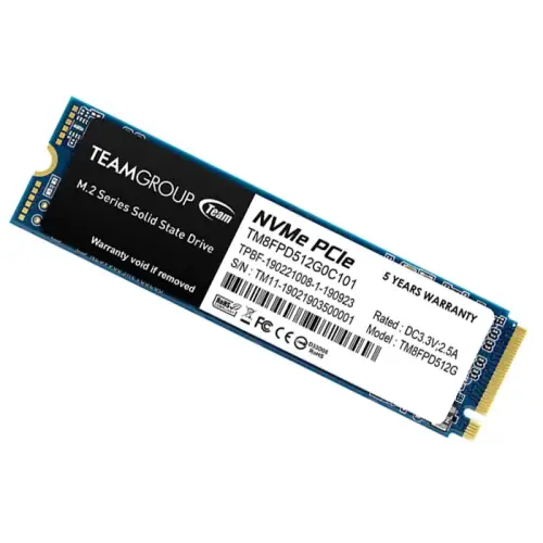 Team MP33 Pro TM8FPD512G0C101 512GB 2100/1700MB/s NVMe PCIe M.2 SSD Disk (Bulk)
