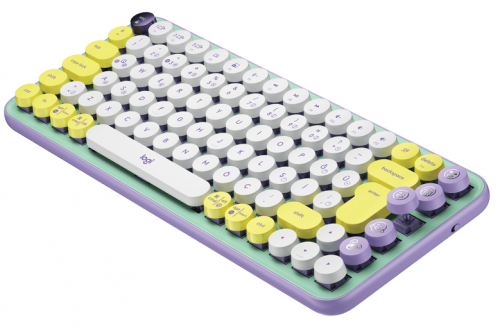 Logitech Pop Keys Mekanik Kablosuz Sarı Lila Klavye - 920-010819
