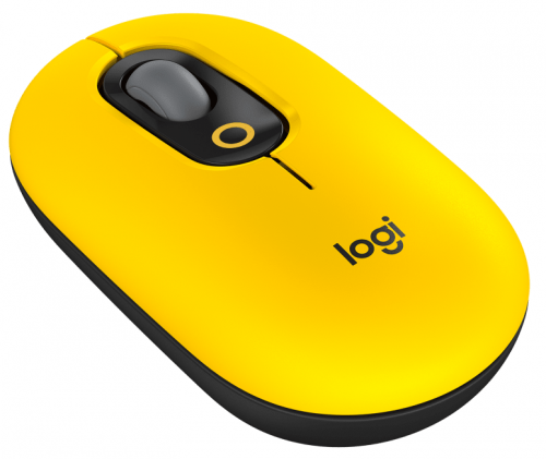 Logitech POP Mouse Blast Emoji Tuşlu Sessiz Kablosuz Sarı&Siyah Mouse - 910-006546