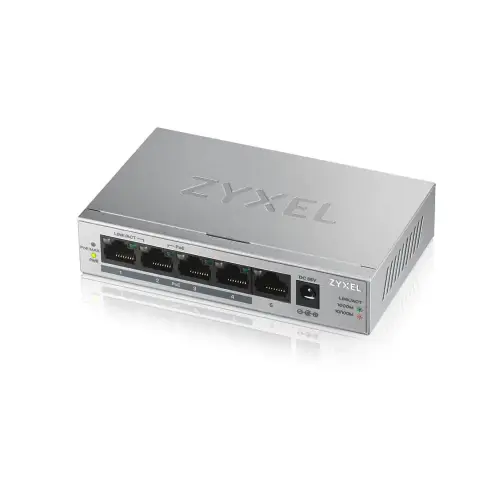 Zyxel GS1005HP 5 Port Yönetilemez Gigabit PoE Switch