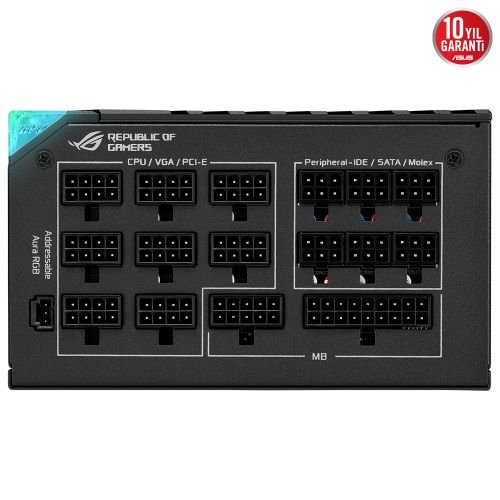 Asus ROG-THOR-1000P2-GAMING 1000W 80 Plus Platinum 135mm Full Modüler Gaming (Oyuncu) Power Supply