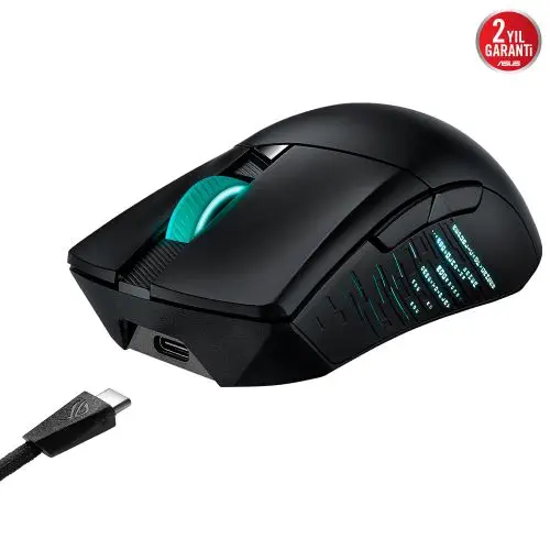 Asus ROG Gladius III Wireless 26.000 DPI 6 Tuş Optik RGB Kablosuz Gaming (Oyuncu) Mouse