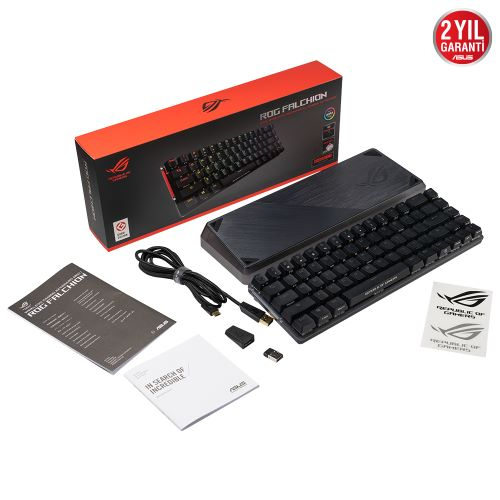Asus ROG Falchion Cherry MX Red Switch RGB Mekanik Kablosuz Gaming (Oyuncu) Klavye
