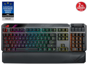 ASUS ROG Claymore II ROG RX Red Optik Mekanik Switch Modüler TKL RGB Mekanik Kablosuz Gaming (Oyuncu) Klavye
