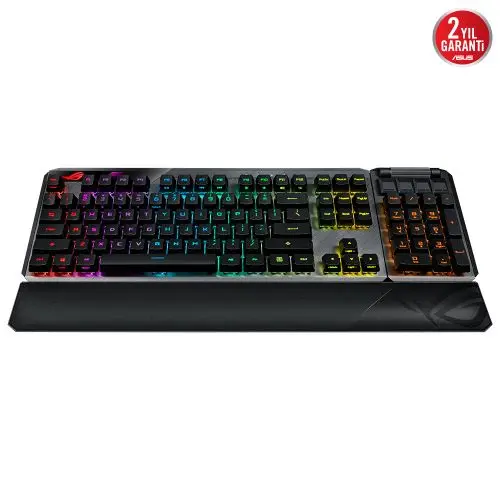 ASUS ROG Claymore II ROG RX Red Optik Mekanik Switch Modüler TKL RGB Mekanik Kablosuz Gaming (Oyuncu) Klavye