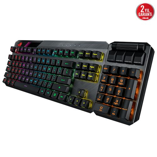 ASUS ROG Claymore II ROG RX Red Optik Mekanik Switch Modüler TKL RGB Mekanik Kablosuz Gaming (Oyuncu) Klavye