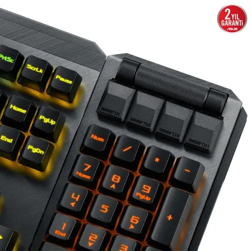 ASUS ROG Claymore II ROG RX Red Optik Mekanik Switch Modüler TKL RGB Mekanik Kablosuz Gaming (Oyuncu) Klavye