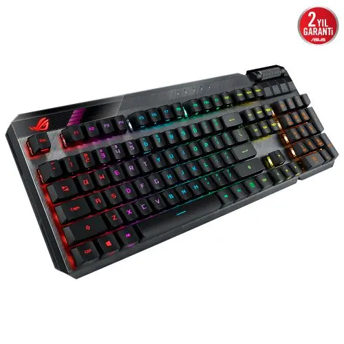 Asus ROG Claymore II ROG RX Red Optik Mekanik Switch Modüler TKL RGB Mekanik Kablosuz Gaming (Oyuncu) Klavye