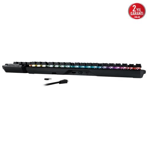 Asus ROG Claymore II ROG RX Red Optik Mekanik Switch Modüler TKL RGB Mekanik Kablosuz Gaming (Oyuncu) Klavye