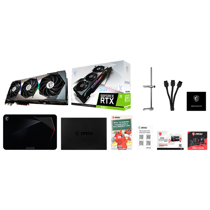 MSI GeForce RTX 3090 Ti SUPRIM X 24G 24GB GDDR6X 384Bit DX12 Gaming (Oyuncu) Ekran Kartı
