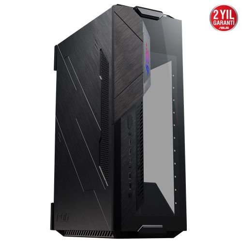 Asus ROG Z11 GR101 3x140mm Fan Temperli Cam USB 3.2 Type C ARGB Siyah Mini ITX Mini Tower Gaming Oyuncu Kasa incehesap