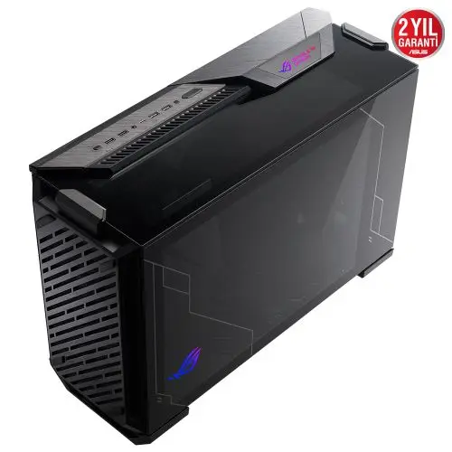 Asus ROG Z11 GR101 3x140mm Fan Temperli Cam USB 3.2 Type-C ARGB Siyah Mini-ITX Mini Tower Gaming (Oyuncu) Kasa