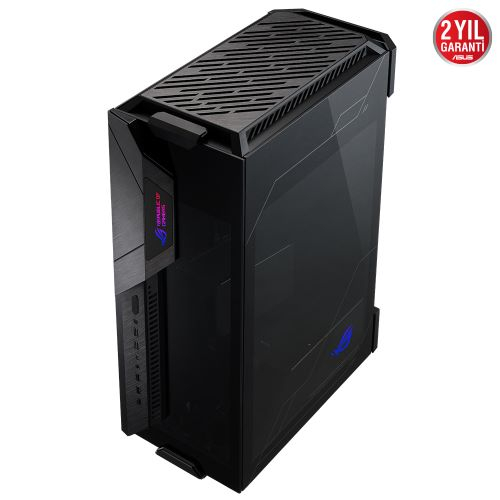 Asus ROG Z11 GR101 3x140mm Fan Temperli Cam USB 3.2 Type-C ARGB Siyah Mini-ITX Mini Tower Gaming (Oyuncu) Kasa