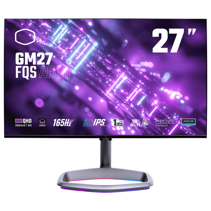 Cooler Master GM27-FQS ARGB 27” 1ms 165Hz FreeSync Premium IPS 2K QHD Gaming (Oyuncu) Monitör