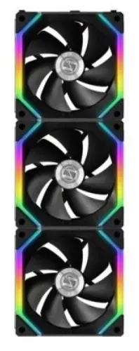 Lian Li UNI Fan SL120 Black 3x120mm RGB PWM Siyah Modüler Kasa Fanı