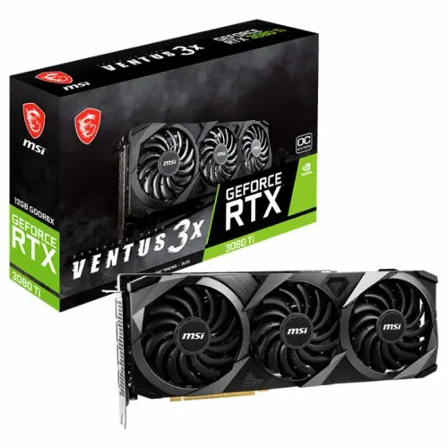 MSI GeForce RTX 3080 Ti VENTUS 3X 12G OC 12GB GDDR6X 384Bit DX12 Ekran Kartı + MSI B450M-A PRO MAX AMD B450 Soket AM4 DDR4 4133(OC)MHz mATX Anakart Bundle