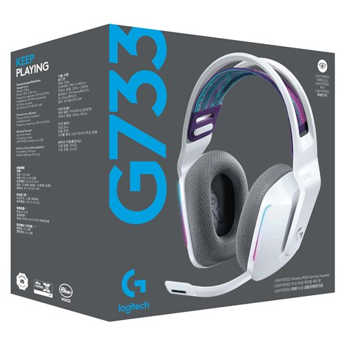 Logitech G733 White 981-000883 7.1 Surround RGB Mikrofonlu LightSpeed Kablosuz Gaming (Oyuncu) Kulaklık