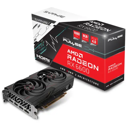 Sapphire Pulse AMD Radeon RX 6600 11310-01-20G 8GB GDDR6 128Bit DX12 Gaming (Oyuncu) Ekran Kartı