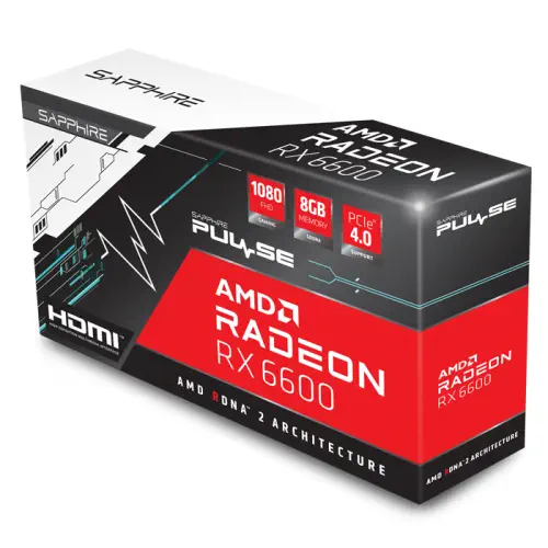 Sapphire Pulse AMD Radeon RX 6600 11310-01-20G 8GB GDDR6 128Bit DX12 Gaming (Oyuncu) Ekran Kartı