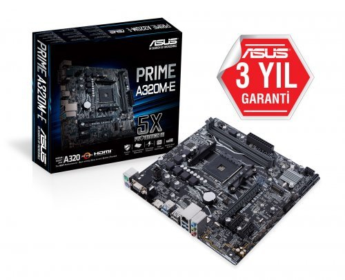Asus Dual GeForce RTX 2060 EVO OC DUAL-RTX2060-O12G-EVO 12GB GDDR6 192Bit DX12 Ekran Kartı + Asus Prime A320M-E AMD A320 Soket AM4 DDR4 3200(OC)MHz mATX Anakart Bundle