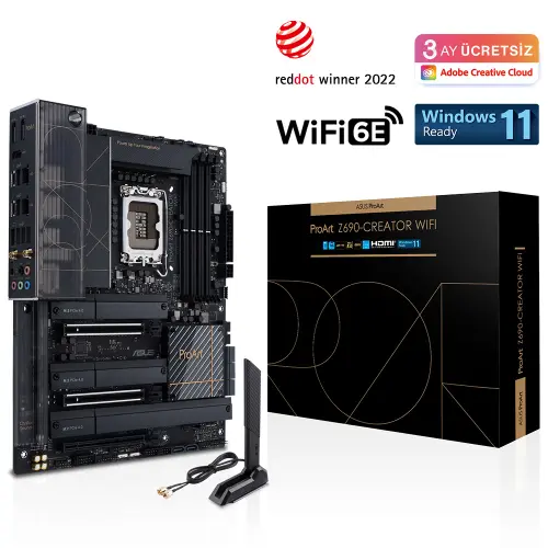 ASUS ProArt Z690-Creator WIFI Intel Z690 Soket 1700 DDR5 6000(OC)MHz ATX Anakart