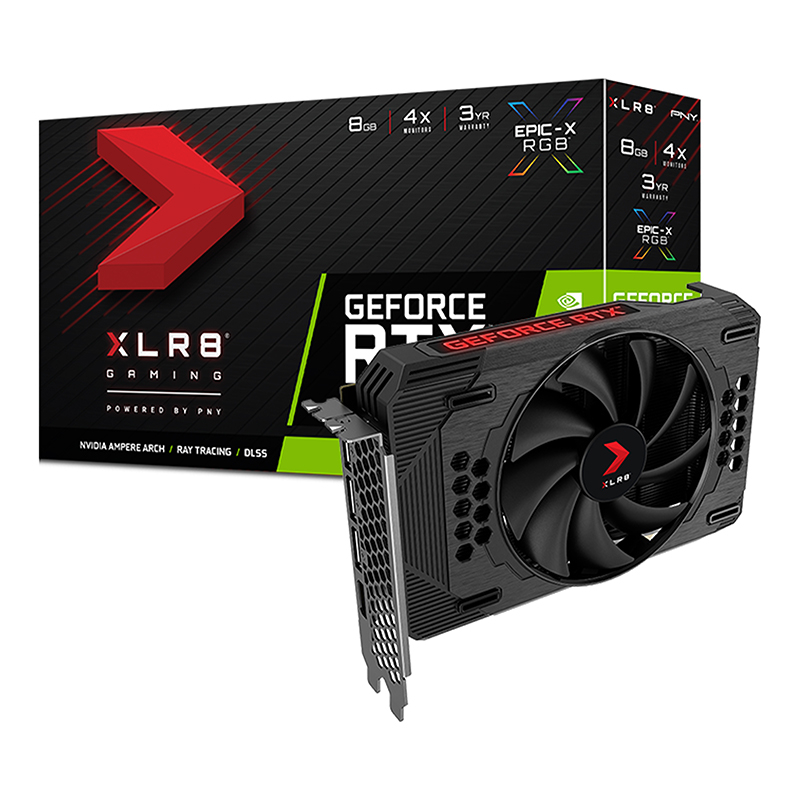 PNY GeForce RTX 3050 8GB XLR8 Gaming Revel Epic-X RGB VCG30508SFXPPB 8GB GDDR6 128Bit DX12 Gaming (Oyuncu) Ekran Kartı