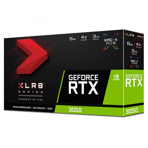 PNY GeForce RTX 3050 8GB XLR8 Gaming Revel Epic-X RGB VCG30508SFXPPB 8GB GDDR6 128Bit DX12 Gaming (Oyuncu) Ekran Kartı