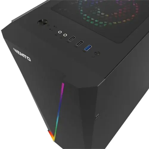Vento VG09A 750W Temperli Cam 3x120mm RGB Fan USB 3.0 E-ATX Mid-Tower Gaming (Oyuncu) Kasa