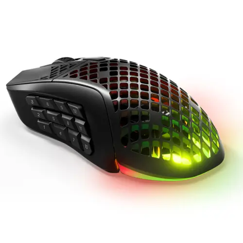 SteelSeries Aerox 9 Wireless SSM62618 Optik 18 Tuş 18000 CPI RGB Siyah Kablosuz Gaming (Oyuncu) Mouse