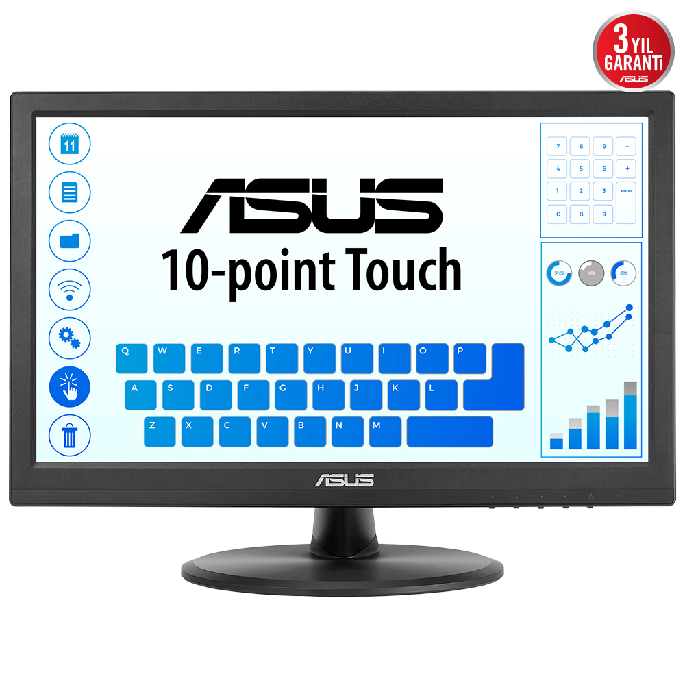 ASUS VT168HR 15.6” 5ms 60Hz Dokunmatik TN HD Monitör