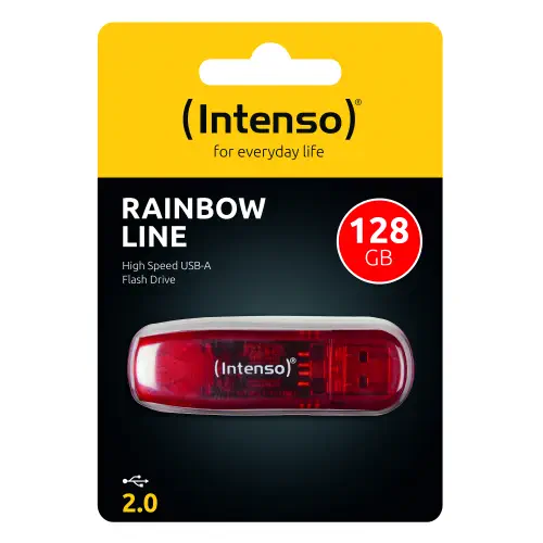 Intenso Rainbow Line 3502491 128GB USB 2.0 Flash Bellek