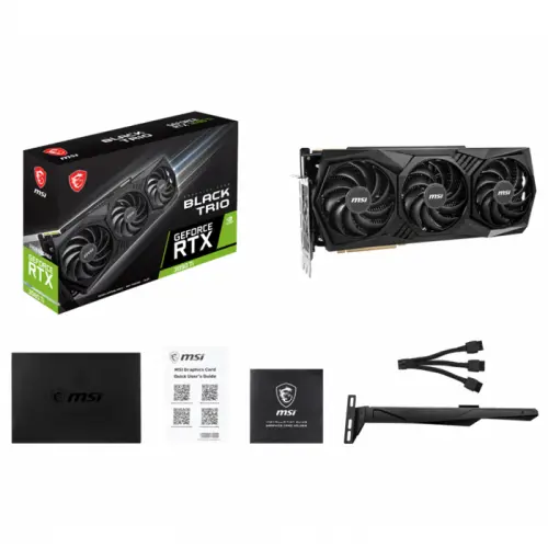 MSI GeForce RTX 3090 Ti BLACK TRIO 24G 24GB GDDR6X 384Bit DX12 Gaming (Oyuncu) Ekran Kartı