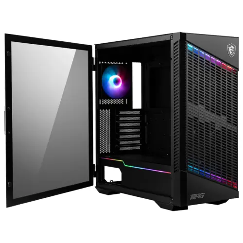 MSI MPG Velox 100P Airflow Temperli Cam USB Type-C 4x120mm Fan ATX Mid-Tower Gaming (Genel) Kasa