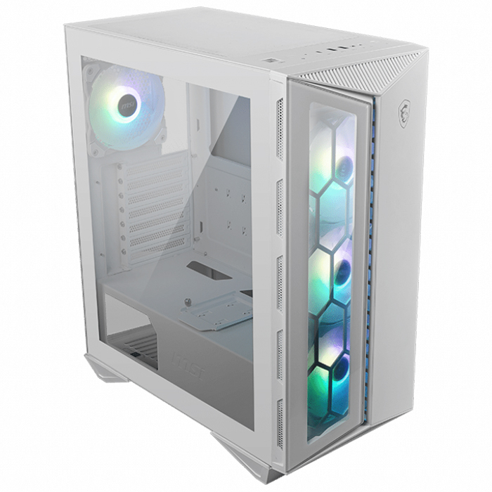 MSI MPG Gungnir 110R White Temperli Cam USB Type-C 4x120mm ARGB Fan ATX Mid-Tower Gaming (Oyuncu) Kasa