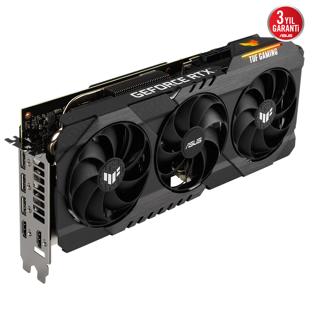 Asus TUF Gaming GeForce RTX 3080 OC TUF-RTX3080-O12G-GAMING 12GB GDDR6X 384Bit DX12 Gaming (Oyuncu) Ekran Kartı