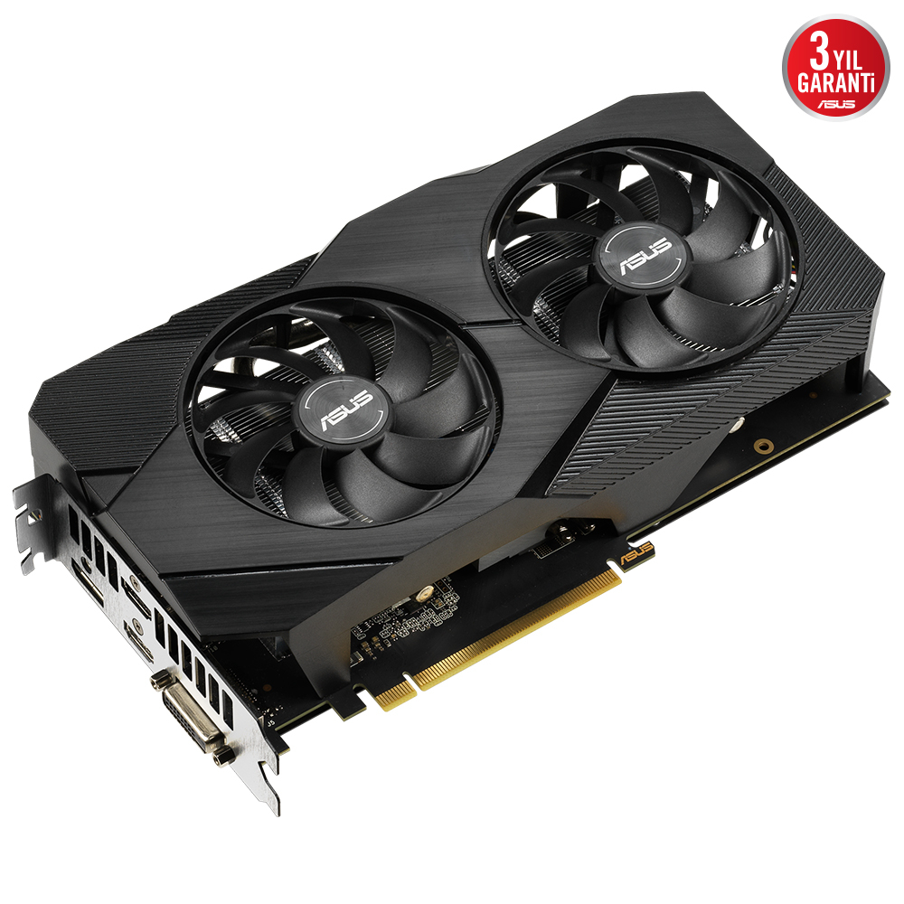 ASUS Dual GeForce RTX 2060 EVO OC DUAL-RTX2060-O12G-EVO 12GB GDDR6 192Bit DX12 Gaming (Oyuncu) Ekran Kartı