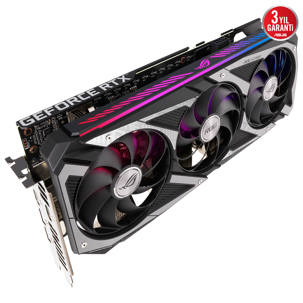 Asus ROG Strix GeForce RTX 3050 OC ROG-STRIX-RTX3050-O8G-GAMING 8GB GDDR6 128Bit DX12 Gaming (Oyuncu) Ekran Kartı